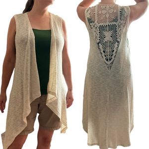 Living Doll Bohemian Vest Crochet Back